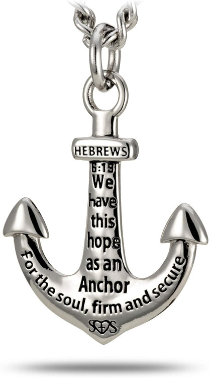 Men’s Stainless Steel Small Anchor Necklace – Nautical Jewelry for Sailing Enthusiasts