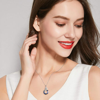 Unicorn Sterling Silver Pendant Necklace with Crystal – Birthday Gift for Women &amp; Unicorn Lovers