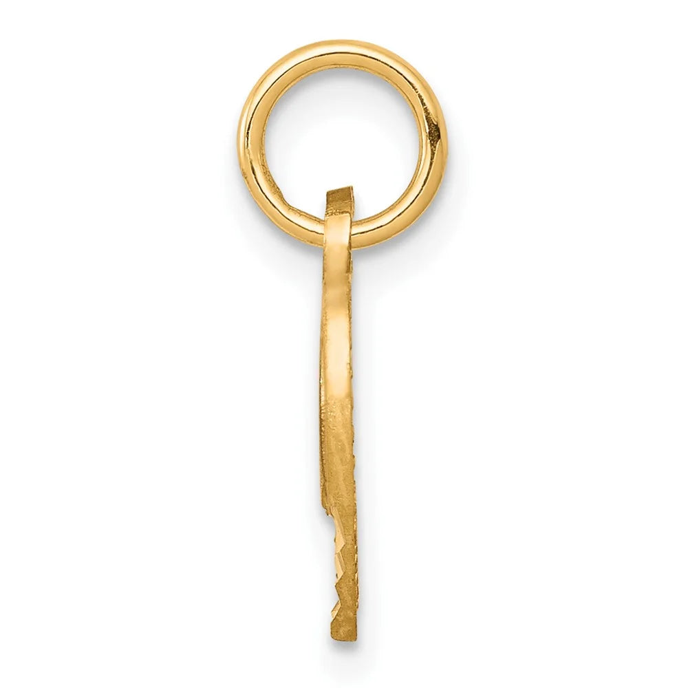 10K Yellow Gold Heart Charm – Classic Jewelry Pendant