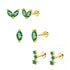 Crystal Dusk Mini Stud Set – Elegant Sparkle for Every Piercing