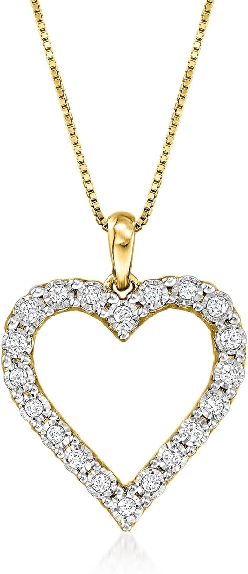 0.30 Ct. T.W. Diamond Heart Pendant Necklace