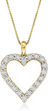 0.30 Ct. T.W. Diamond Heart Pendant Necklace