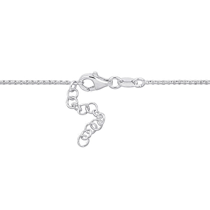 The Everly Two-Tone Sterling Silver Heart Drop Lariat Necklace – Made in Italy