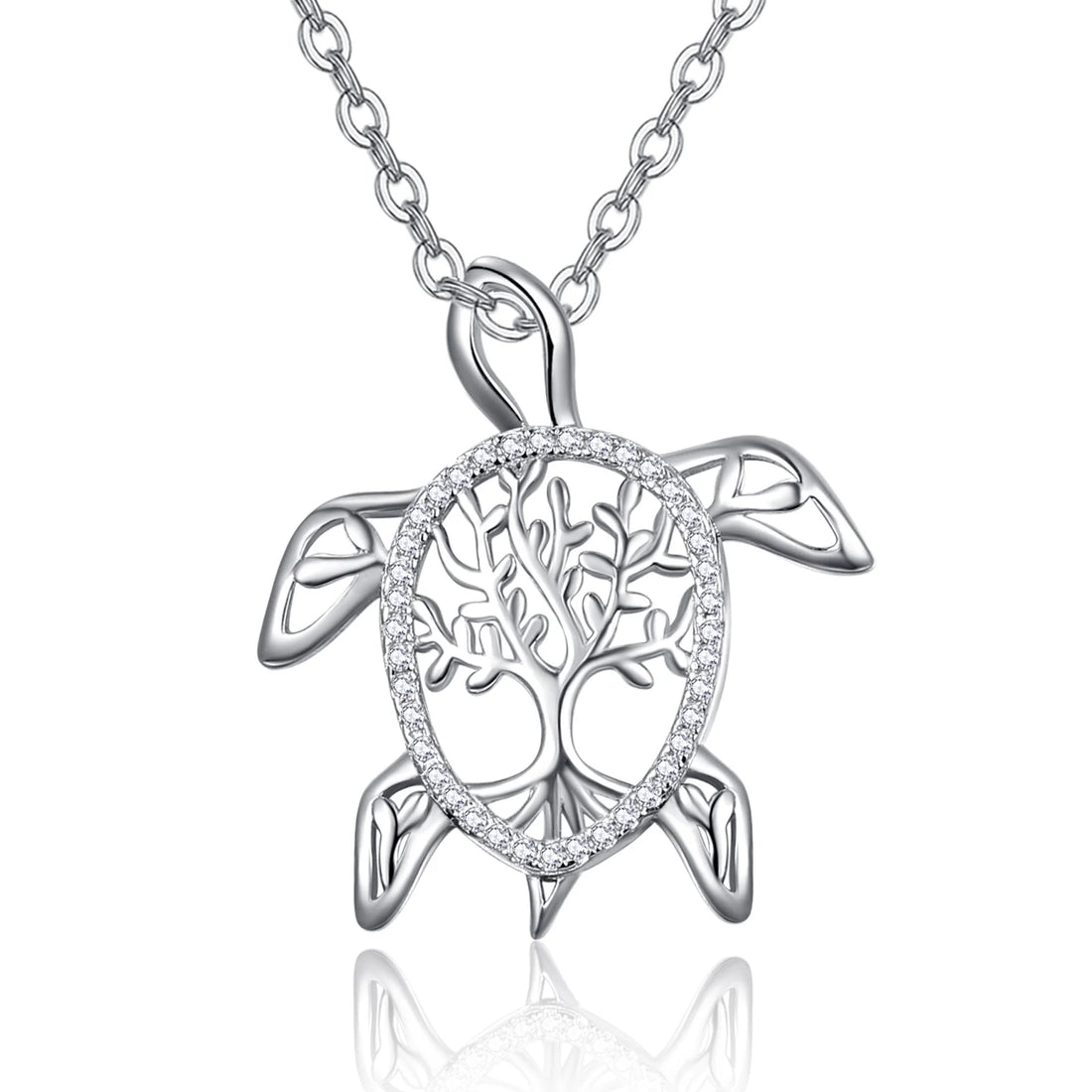 Turtle Necklace for Women – 925 Sterling Silver Jewelry Gift for Mom, Grandma, or Loved Ones
