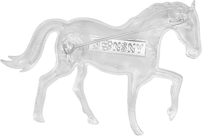 🐎 Enamel Alloy Elegant Horse Brooch Pin for Women