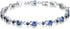 White Gold Plated 3mm CZ Tennis Bracelet – Classic Wedding Jewelry for Brides, Adjustable 6.5–8”