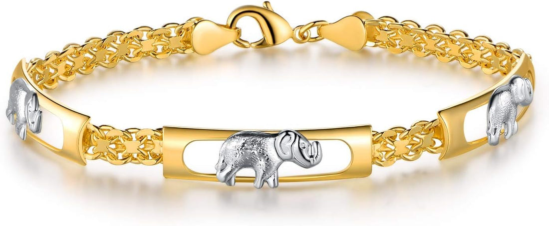 18K Gold Plated Elephant Bracelet – Elegant Elephant Jewelry &amp; Gifts for Women