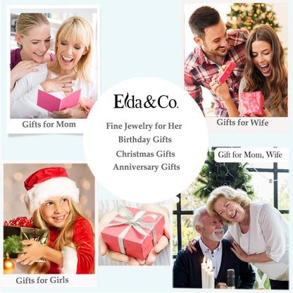 🎁 Birthday Gifts for Women – October &amp; November Birthstone Necklace | Pink Tourmaline, Blue Opal, Citrine Jewelry | “I Love You” Necklace in 100 Languages | 925 Sterling Silver