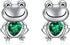 Cute Animal Stud Earrings – Sterling Silver Frog, Jewelry Gift for Women