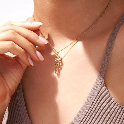 Embrace Forever Necklace – Adjustable Hugging Couple Pendant for Lovers, Romantic Gift for Him or Her