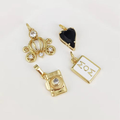 Golden Muse Charm Pendants – Personalized Jewelry with Sparkling Detail &amp; Playful Elegance