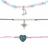 Kids Celestial Necklace & Choker Set – 4-Pack Rhodium-Plated Star & Moon Jewelry for Girls