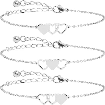 Sisters &amp; Best Friends Forever Matching BFF Necklace Set – Mom, Daughter &amp; Friendship Necklaces for 2, 3, or 4 | Christmas &amp; Birthday Gift for Women &amp; Teens