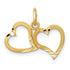 10K Yellow Gold Heart Charm – Classic Jewelry Pendant