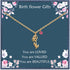 14K Gold Plated Birth Flower Necklace – Birth Month Floral Birthstone Pendant | Perfect Birthday Gift for Women, Moms & Friends