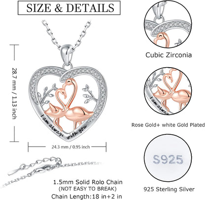Women’s Animal Necklace Gift Collection – Rabbit, Wolf, Sloth, Flamingo, Ladybug, Mermaid, Butterfly &amp; Unicorn Jewelry for Women, Teens &amp; Boys
