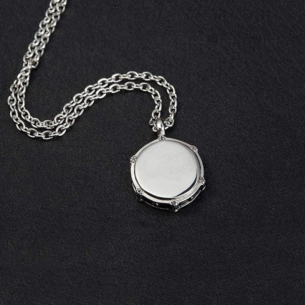 Rock Drum Necklace for Men – Stainless Steel Drumstick Pendant, Perfect Drummer Gift