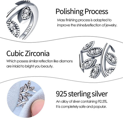 925 Sterling Silver Infinity Cubic Zirconia Eternity Ring – Classic Promise, Anniversary, Engagement Band for Women 