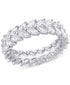 Moissanite Marquise Eternity Band (4-1/5 Ct. T.W.) in Sterling Silver