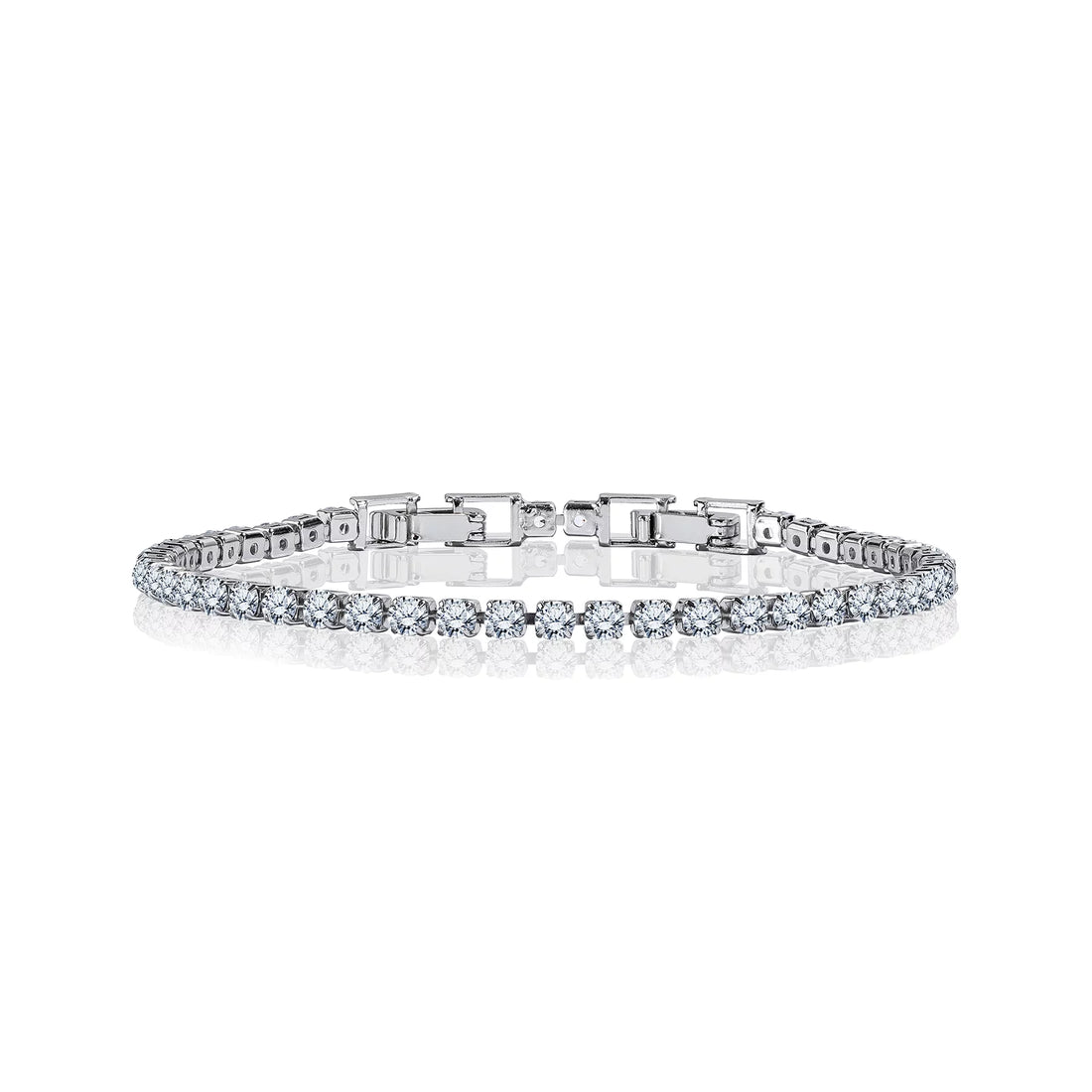 8 Carat Round Cut Square-Set Tennis Bracelet for Women – Elegant Anniversary Gift for Her