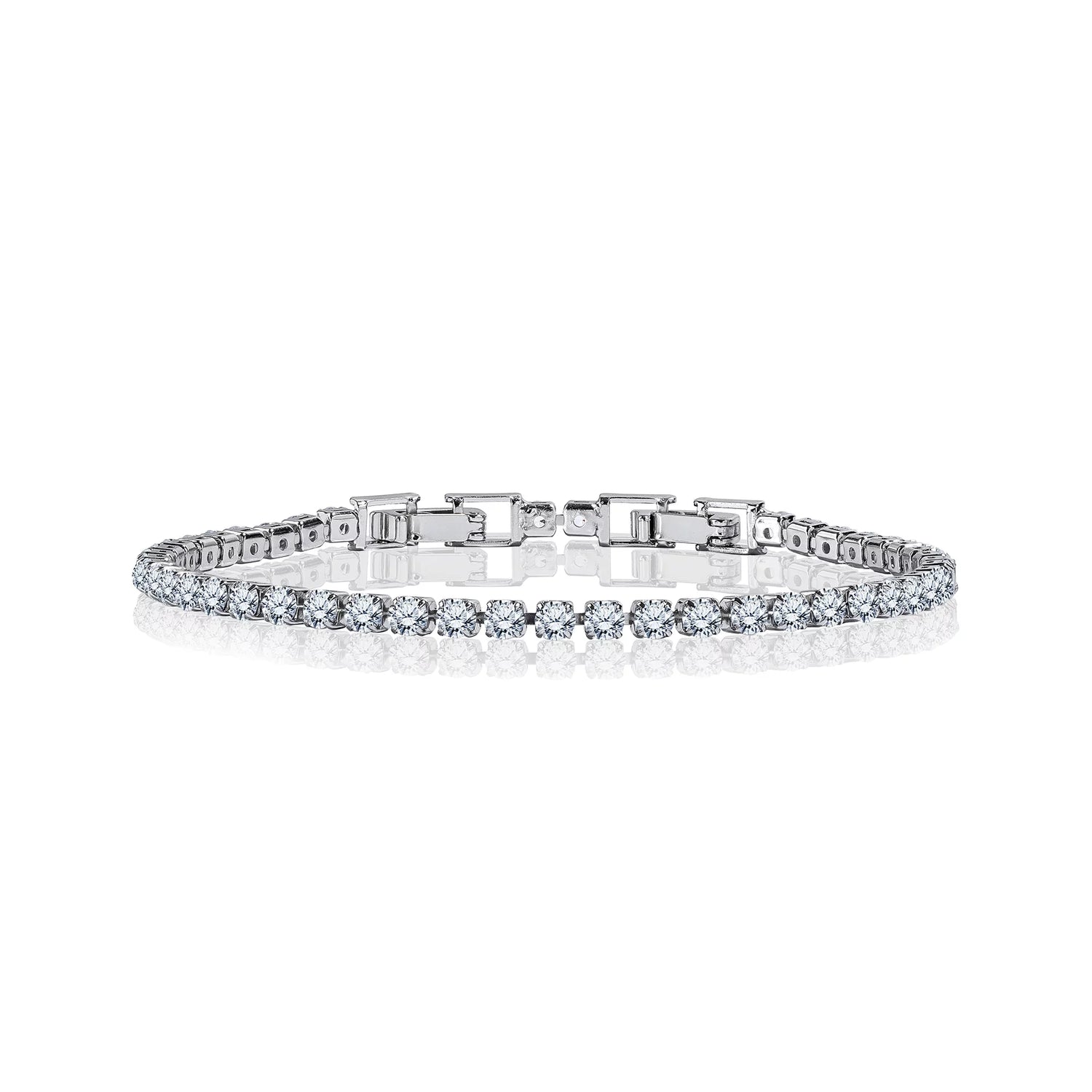 8 Carat Round Cut Square-Set Tennis Bracelet for Women – Elegant Anniversary Gift for Her