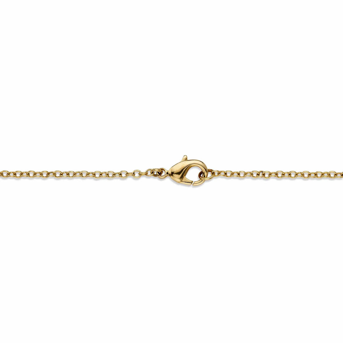 Diamond Accent Two-Tone Pave-Style Looped Heart Pendant Necklace – 18K Gold-Plated, 18” Chain