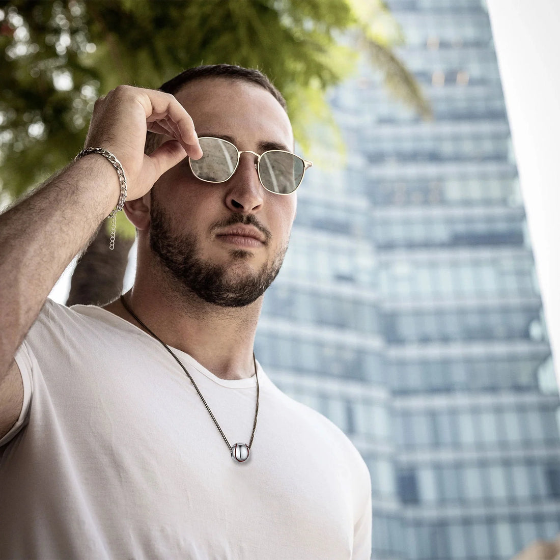 Baseball Necklace – 3D Ball Pendant Necklace for Men | Stainless Steel Sports Jewelry for Fans &amp; Players | Gift for Baseball Lovers