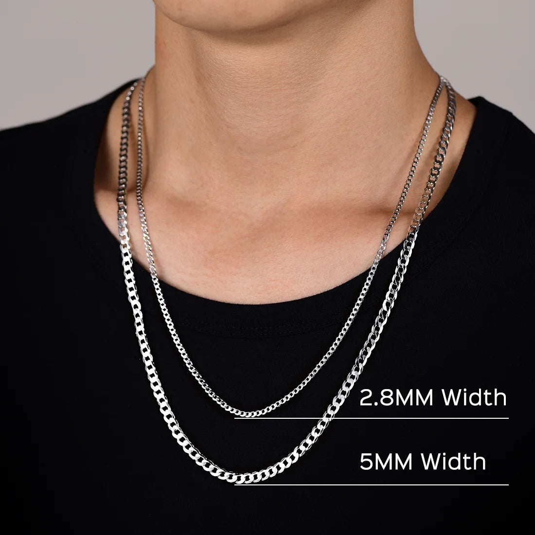 Italian S925 Sterling Silver 3mm Figaro Chain Necklace – Unisex Jewelry Gift for Men &amp; Women, Ideal for Birthdays, Anniversaries &amp; Special Occasions