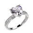 💍 Heart-Shaped Zircon Wedding Ring for Women – Elegant Alloy Engagement Jewelry