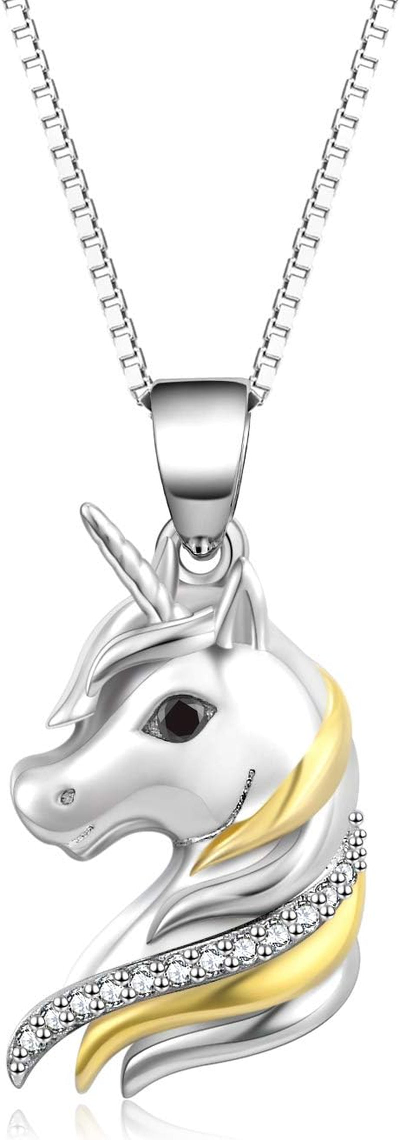 Sterling Silver Pendant Necklaces for Women – Unicorn, Dinosaur &amp; Flamingo Jewelry Gift Collection