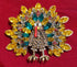 Turkey Thanksgiving Day Fall Crystal Rhinestone Brooch Pin with Velvet Bag