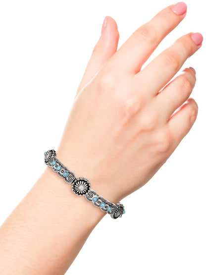 Turquoise Stone Bracelet – Natural Healing Gemstone Jewelry