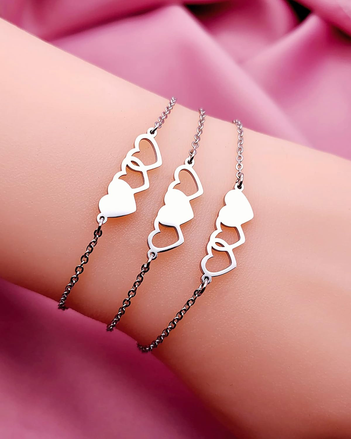 Sisters &amp; Best Friends Forever Matching BFF Necklace Set – Mom, Daughter &amp; Friendship Necklaces for 2, 3, or 4 | Christmas &amp; Birthday Gift for Women &amp; Teens