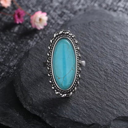 Desert Bloom Turquoise Ring – Bold Statement of Earthy Elegance &amp; Southwestern Charm