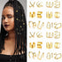 24PCS Hair Accessories Loc Jewelry – Adjustable Hair Rings & Non-Piercing Ear Clips for Braids