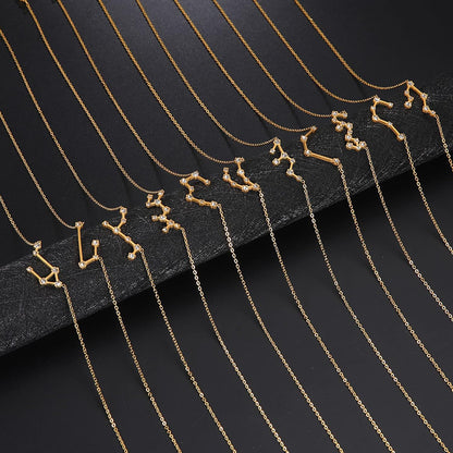 2PCS Zodiac Sign Necklace for Women