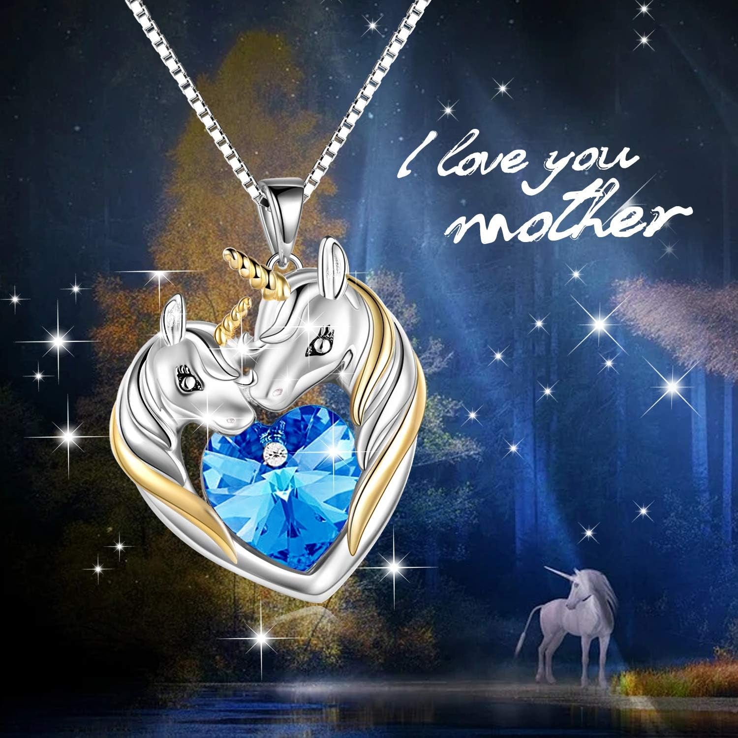 Sterling Silver Animal Crystal Necklaces – Wolf, Dragon, Narwhal, Unicorn &amp; Fox Jewelry Gift for Women
