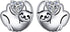 925 Sterling Silver Cute Sloth Jewelry Set – Heart Earrings, Bracelet, Ring & Pendant Necklace Gift for Women & Teens