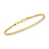 Pure Collection Italian 14K Yellow Gold Bismark-Link Bracelet for Women