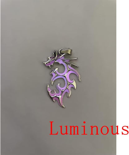 Dragon Necklace – Stainless Steel Glow in the Dark Pendant for Women &amp; Men | Unique Summer Graduation Jewelry Gift