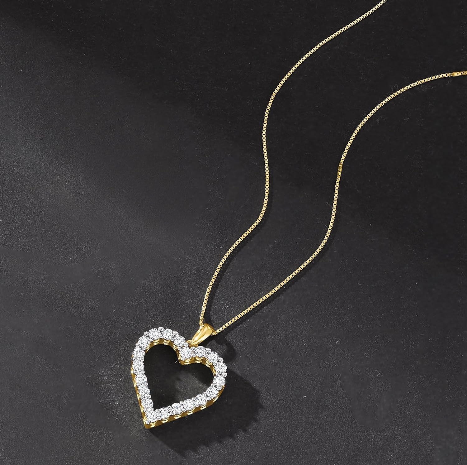 0.30 Ct. T.W. Diamond Heart Pendant Necklace
