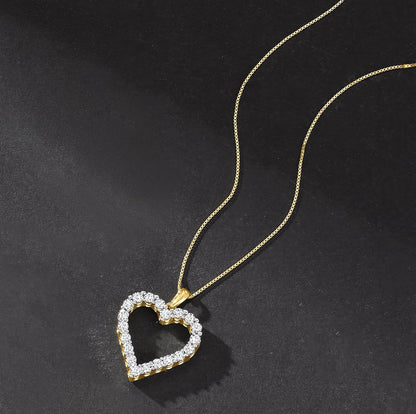 0.30 Ct. T.W. Diamond Heart Pendant Necklace