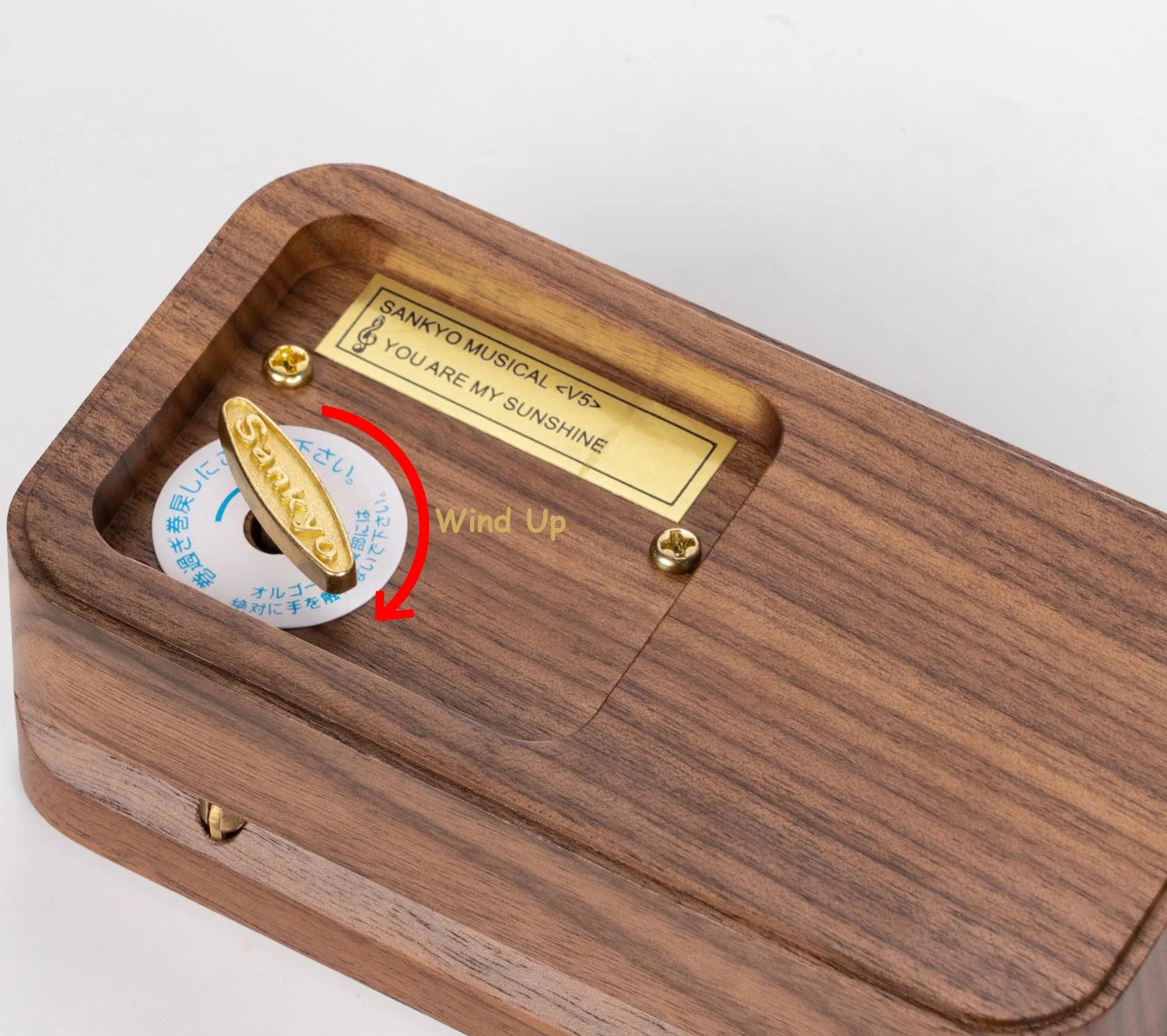 You Are My Sunshine Music Box – Walnut Wood Gift for Women, Moms, Daughters, Wives &amp; Sisters
