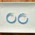 Camy Hoops – Vibrant Turquoise Hoop Earrings, Lightweight & Stylish