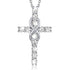 Cross Necklace for Women – 1 Carat Moissanite Sterling Silver Pendant | Christian Jewelry Gift