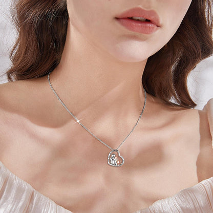Sterling Silver Dog Pendant Necklace – Keepsake Memorial Jewelry for Dog Lovers