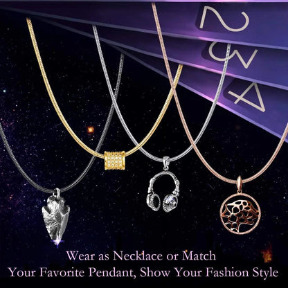 1.0mm Thin Stainless Steel Snake Chain Necklace – Silver Tone, Lobster Clasp, 18&quot;–30&quot; Unisex Jewelry Gift for Men &amp; Women