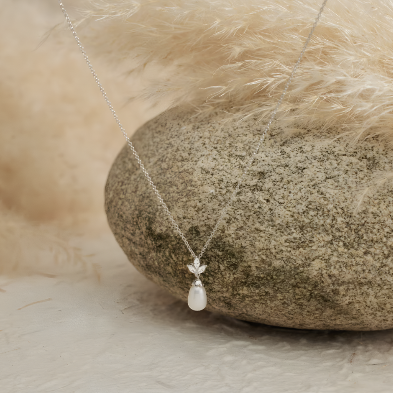 Eternal Pearl &amp; Diamond Necklace – A Whisper of Elegance for Life’s Most Beautiful Moments
