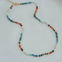 Rainbow Gemstone Beaded Necklace – Dainty Colorful Charm for a Playful, Elegant Look